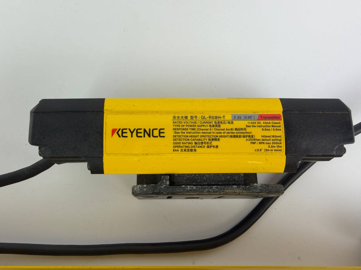 Keyence GL-R63F-T GL-R63F-R GL-R08H-T GL-R08H-R Safety Light Curtain Sensors Set