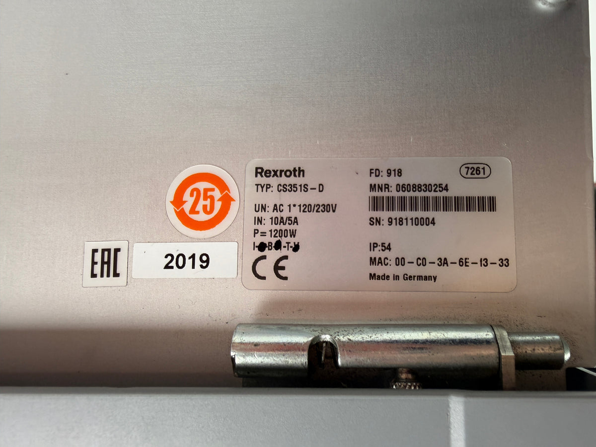 1x Rexroth CS351S-D Compact System Controller 0608830254 120/230V