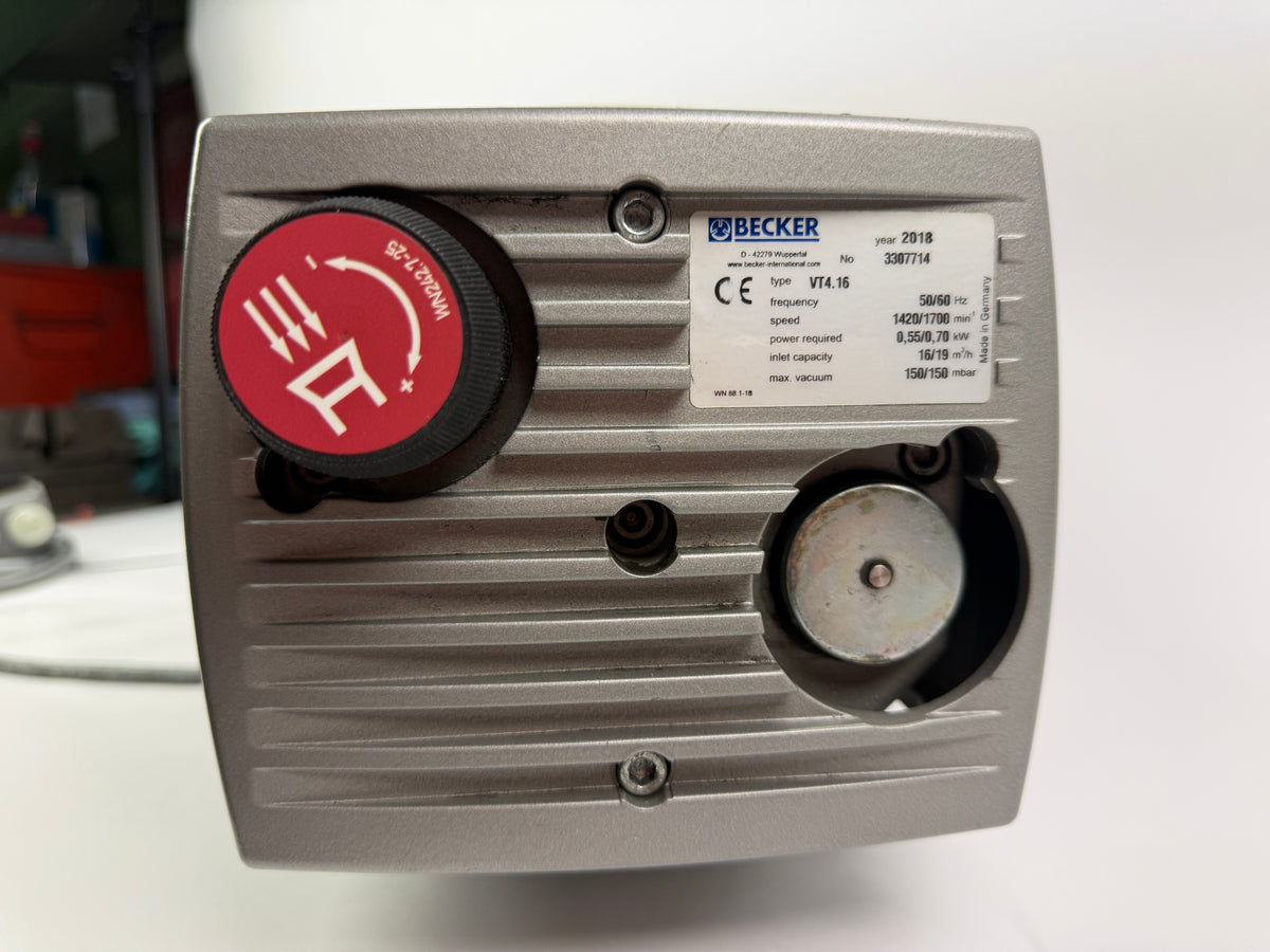 Becker VT4.16 Rotary Vane Vacuum Pump 0.55/0.70kW 16-19 m³/h 3-Phase 2018