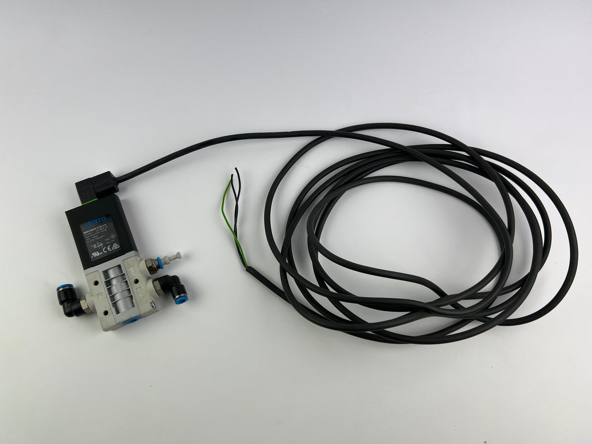 Festo MHE4-MS1H-3/2G-1/4 Pneumatic Solenoid Valve 525187 with 430cm Cable