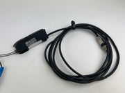 Keyence FS-N13P Fiber Amplifier + FU-53TZ Fiber Optic Sensor 210cm