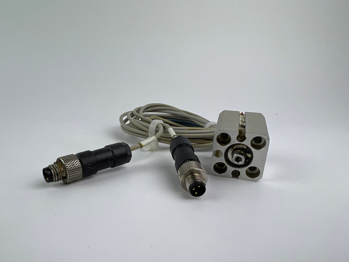 1x SMC CDQSB12-10D Cylinder w/ Sensor 130cm Cable CDQSB1210D