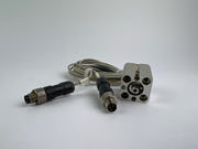 1x SMC CDQSB12-10D Cylinder w/ Sensor 130cm Cable CDQSB1210D