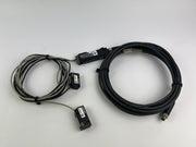 1x Keyence LV-N11CP Digital Laser Sensor + 2x LV-NH100 Sensor Heads 5m Cable
