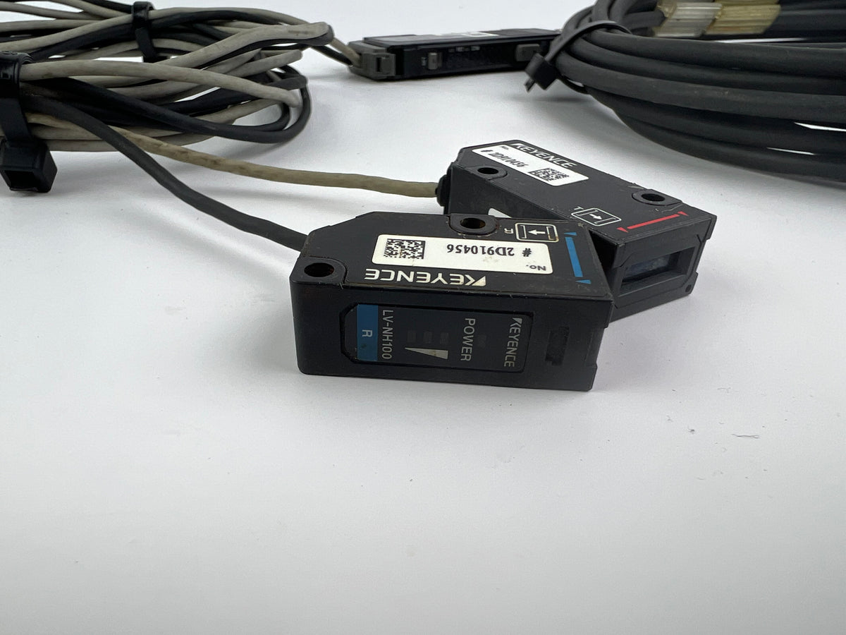 1x Keyence LV-N11CP Digital Laser Sensor + 2x LV-NH100 Sensor Heads 5m Cable