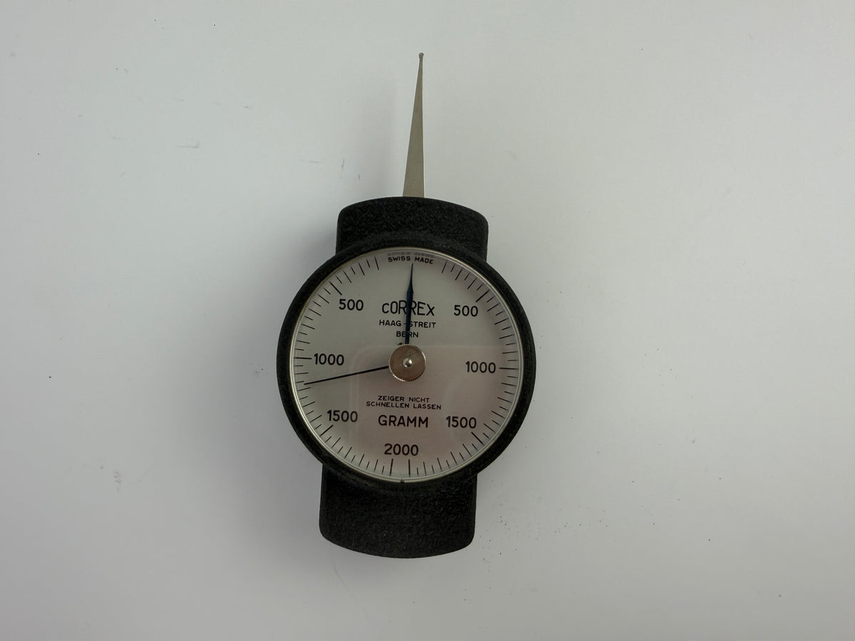 Swiss Made Correx 2000g Tension Compression Gauge Haag Streit Bern 2000 Gram