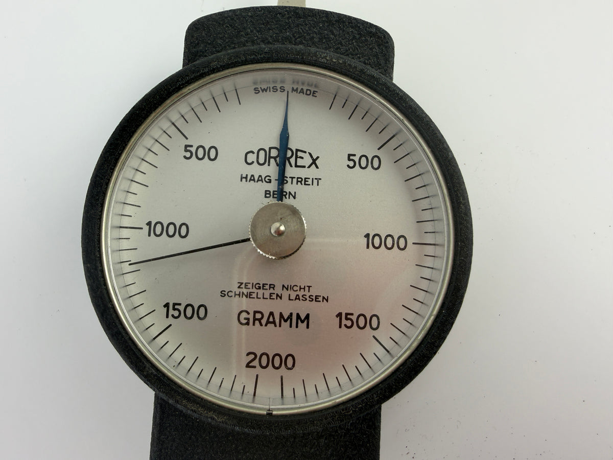 Swiss Made Correx 2000g Tension Compression Gauge Haag Streit Bern 2000 Gram