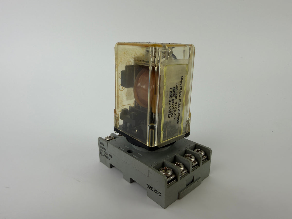 Struthers-Dunn A314XAX48P General Purpose Relay 120VAC w/ Idec SR2P-06 Base