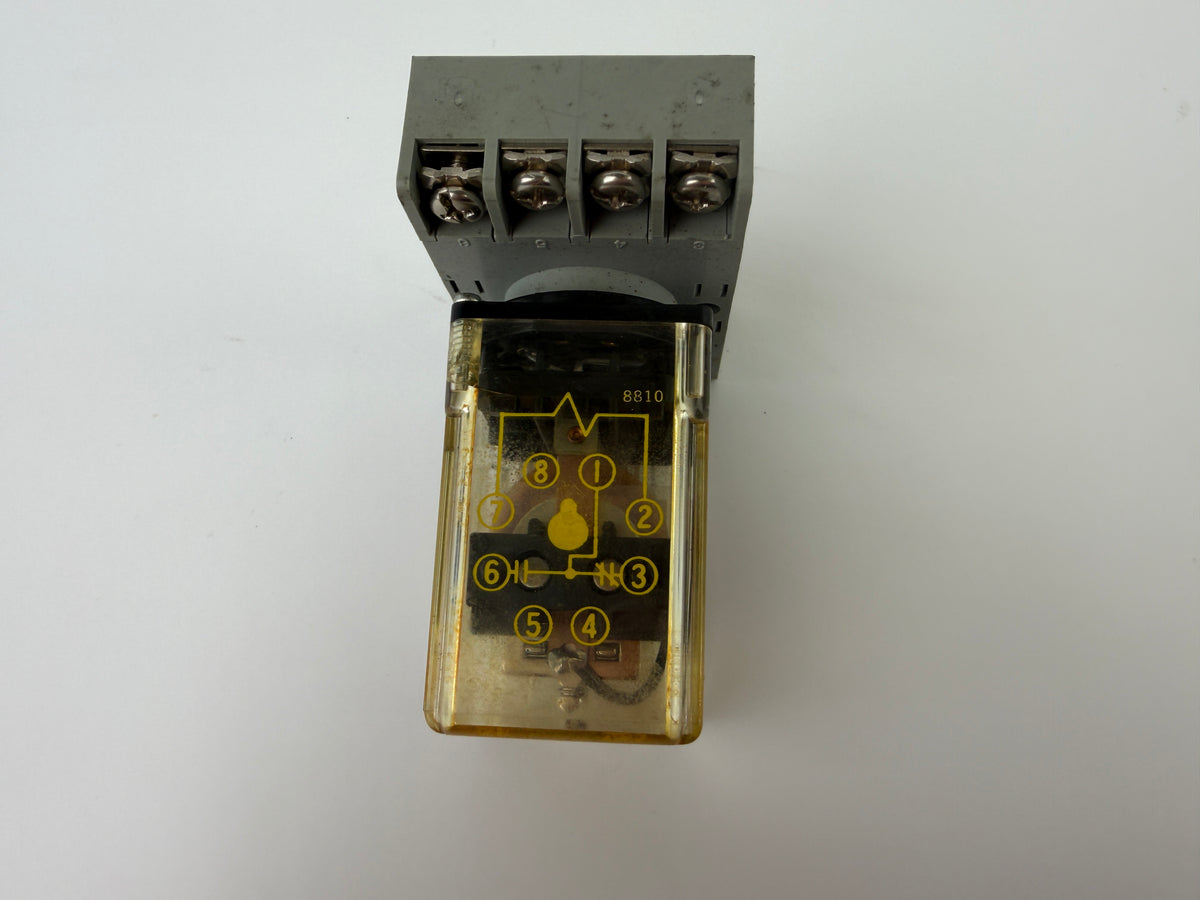 Struthers-Dunn A314XAX48P General Purpose Relay 120VAC w/ Idec SR2P-06 Base