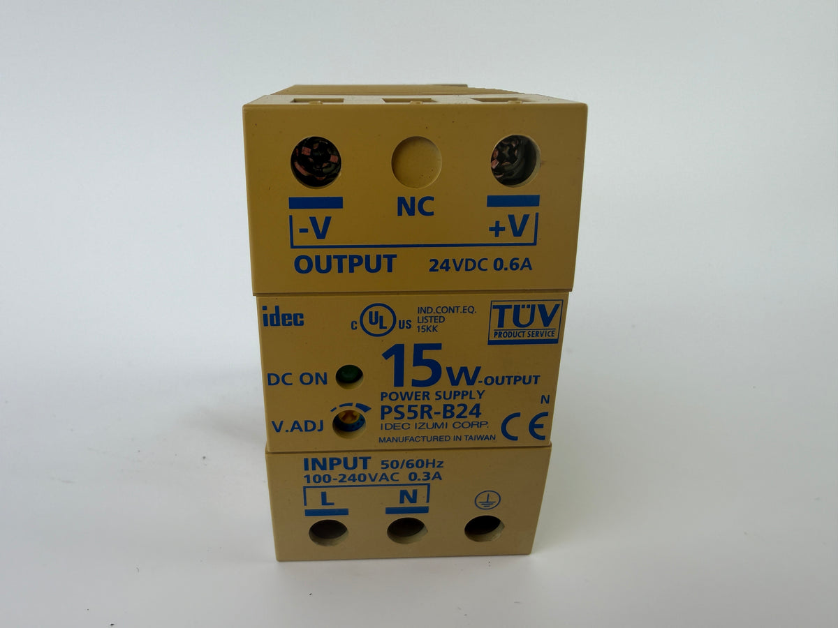 IDEC PS5R-B24 Power Supply 24VDC 0.6A 15W 100-240VAC Industrial PSU