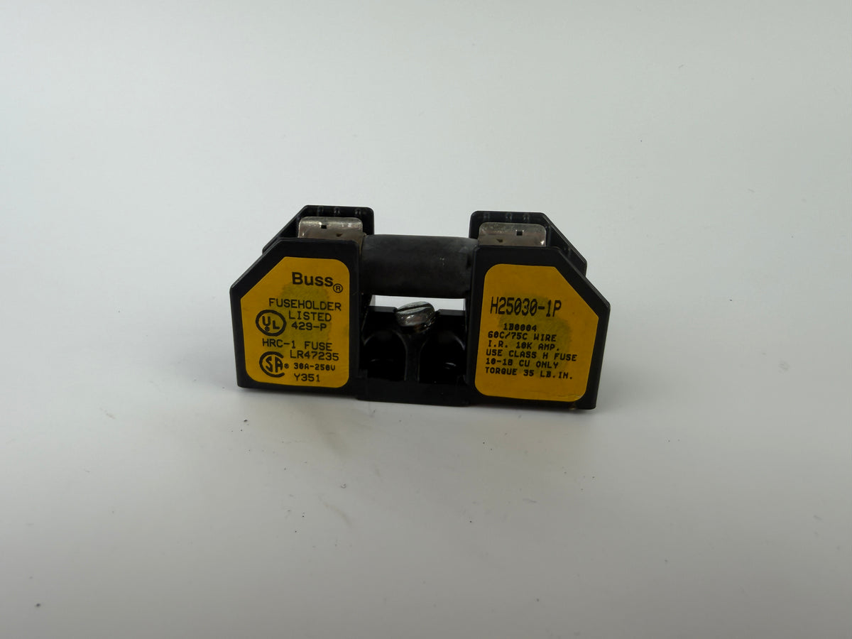 Buss H25030-1P Fuse Holder Block 30A 250V Class H w/ Fuse