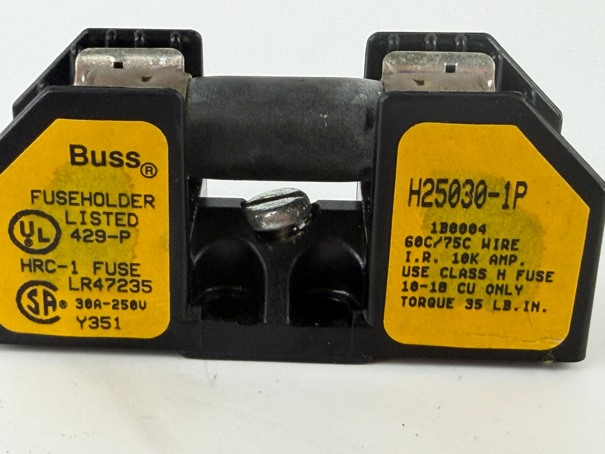 Buss H25030-1P Fuse Holder Block 30A 250V Class H w/ Fuse