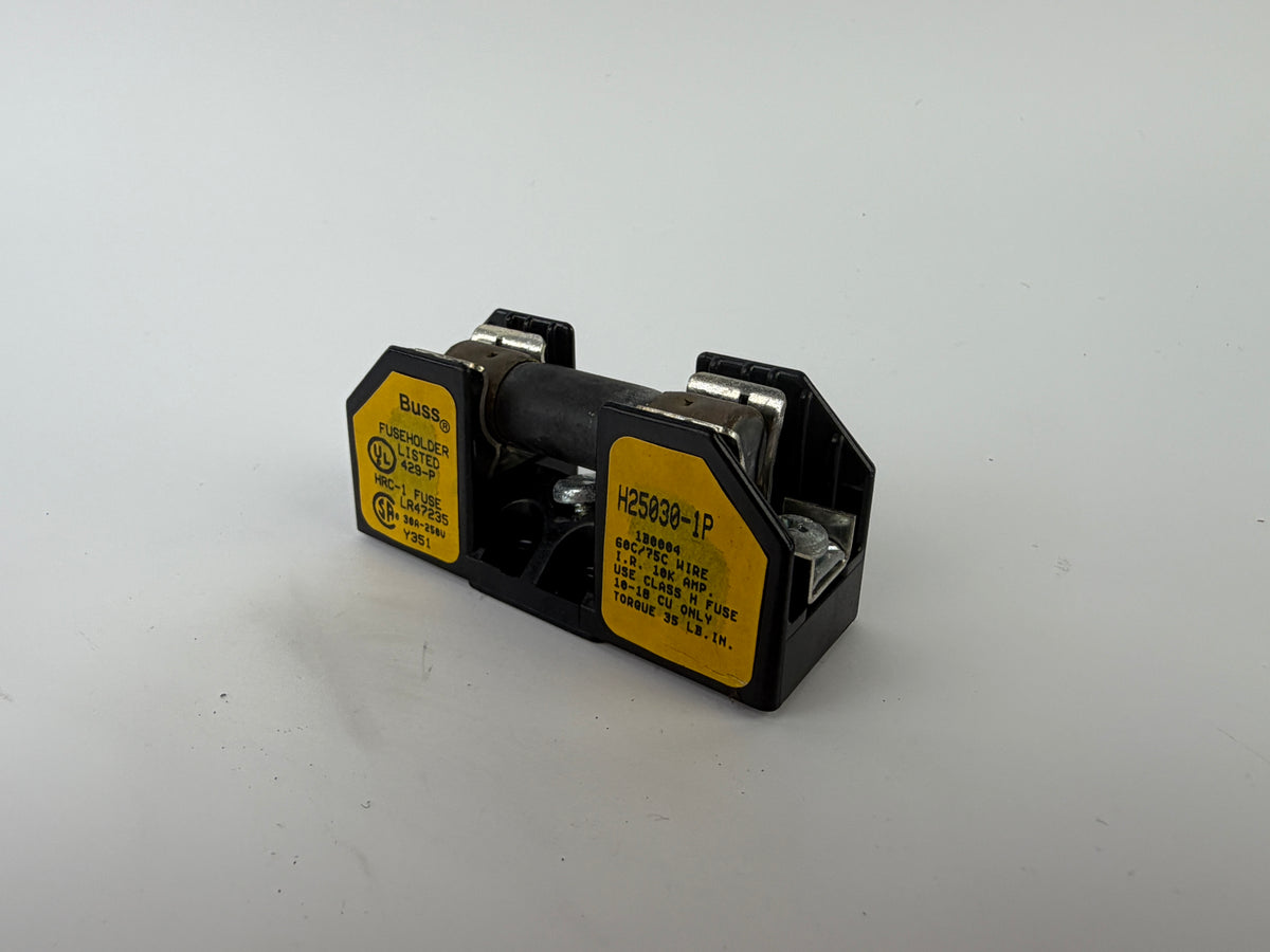 Buss H25030-1P Fuse Holder Block 30A 250V Class H w/ Fuse