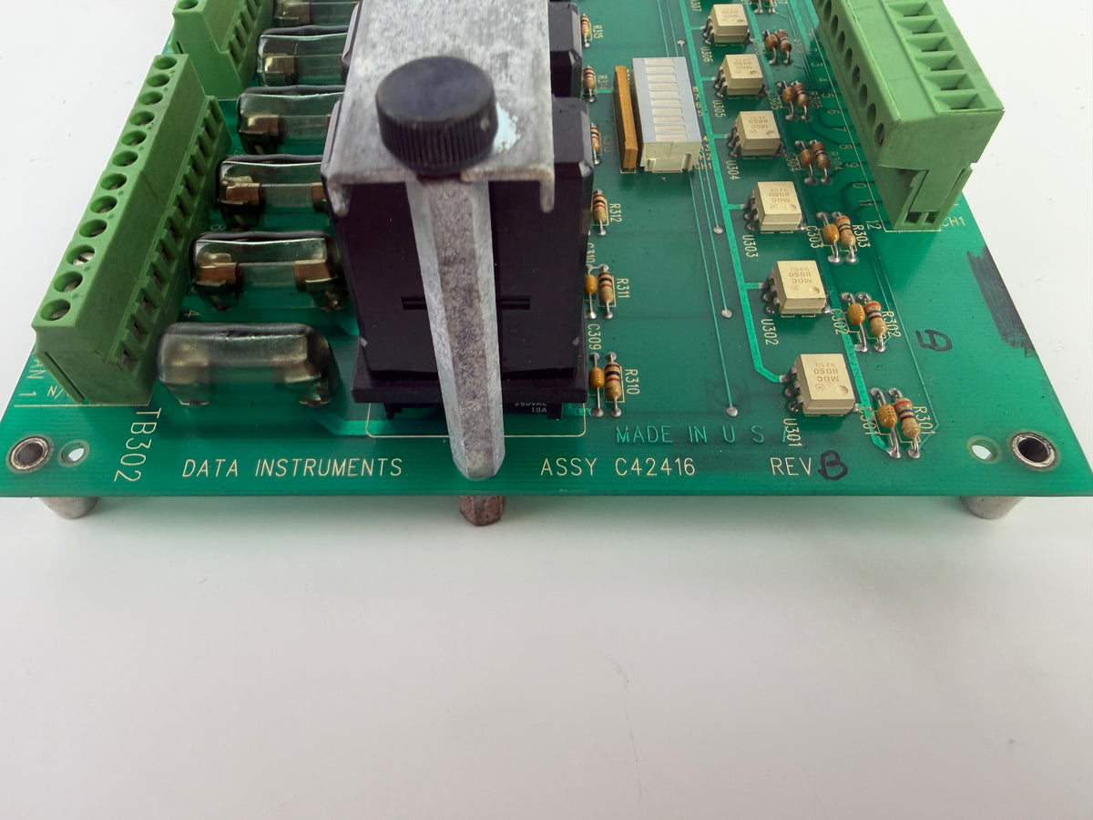 Wintriss Cam Box PCB ASSY C42416 Data Instruments 8 Channel Relay Board