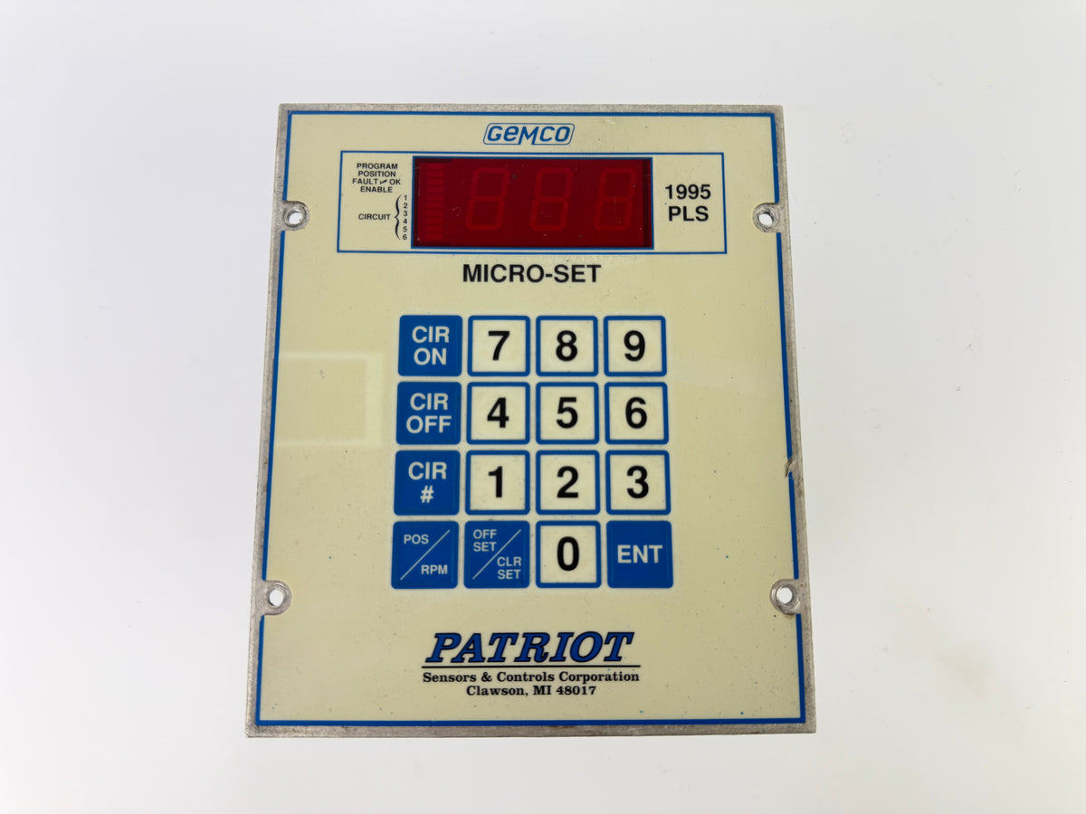Gemco 1995-A-6M-X-X Patriot Micro-Set PLS Programmable Limit Switch Panel
