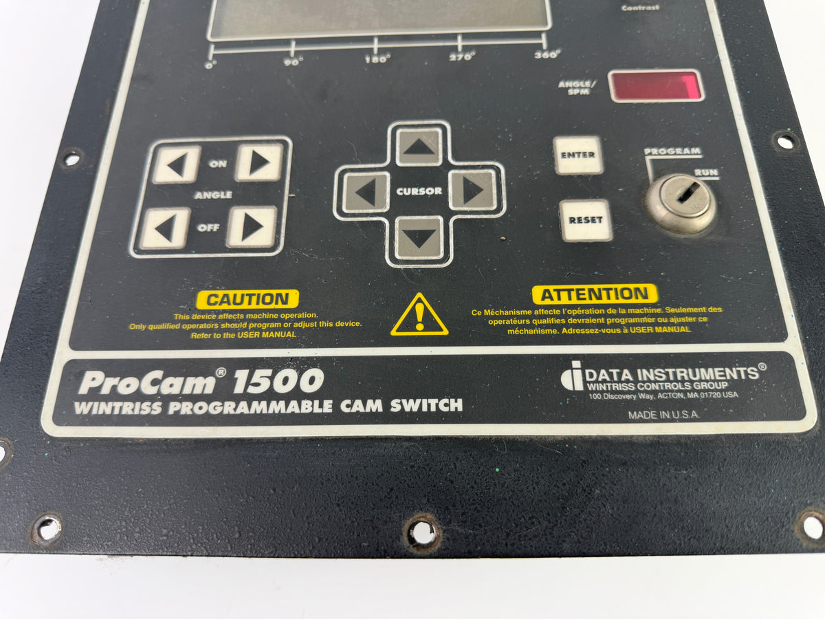 Wintriss ProCam 1500 9642701 Programmable Cam Switch Controller Panel