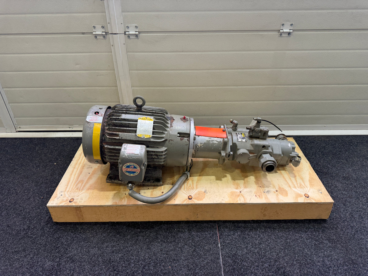 Parker PVP23303R26A2A20 Hydraulic Piston Pump + Baldor CM2333T 15HP Motor 230/460V