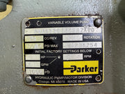 Parker PVP23303R26A2A20 Hydraulic Piston Pump + Baldor CM2333T 15HP Motor 230/460V