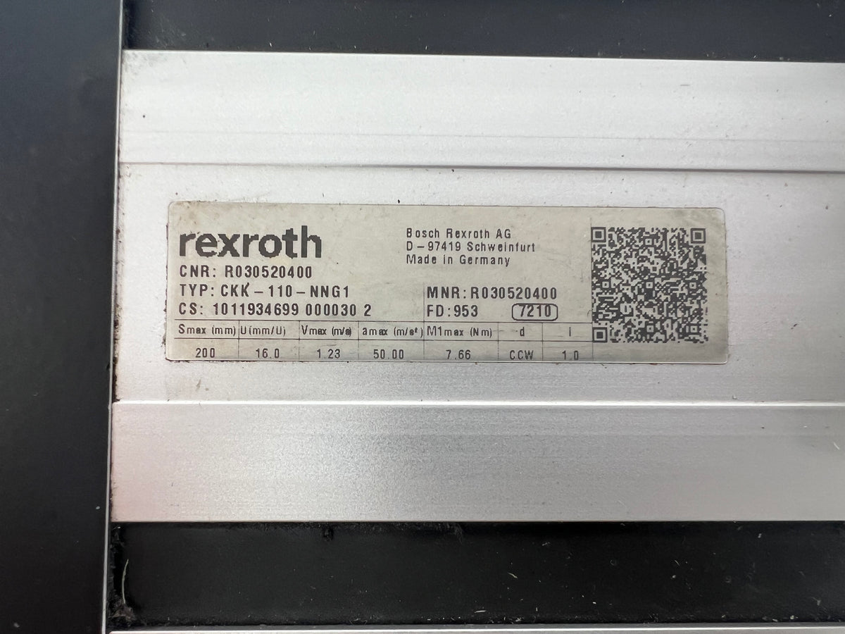 Rexroth R030520400 CKK-110-NNG1 Compact Module + R911306060 MSK040C-0600-NN-M1-UG0-NNNN Motor + 2 Cables + 2 Sensors
