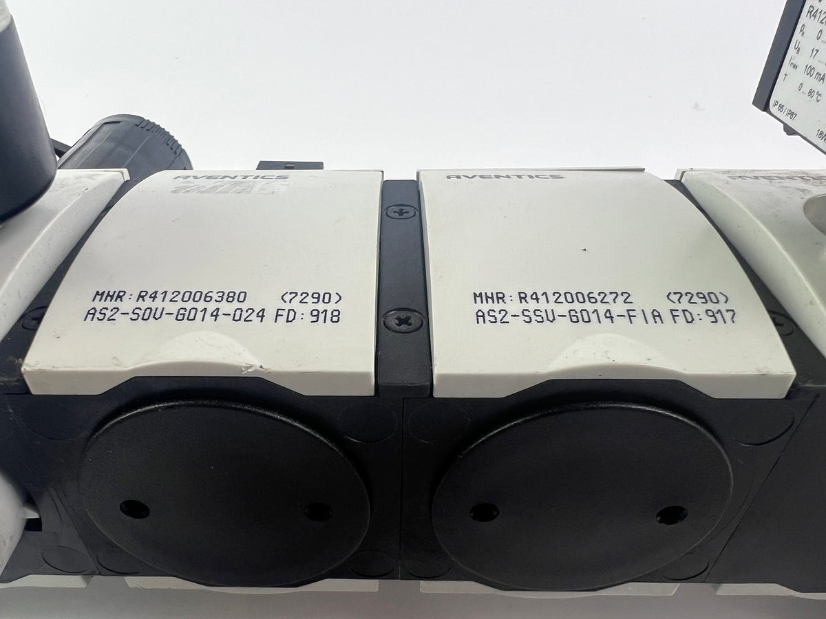 Aventics R412006256 R412006175 R412006380 R412006272 R412006250 + R412010767 Pressure Regulating Valves + 2 Cables 1,5m long