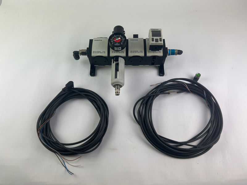 Aventics Pressure Regulating Valves R412006256 R412006175 R412006380 R412006250 + R412010767 + 2x 6,5m Cables