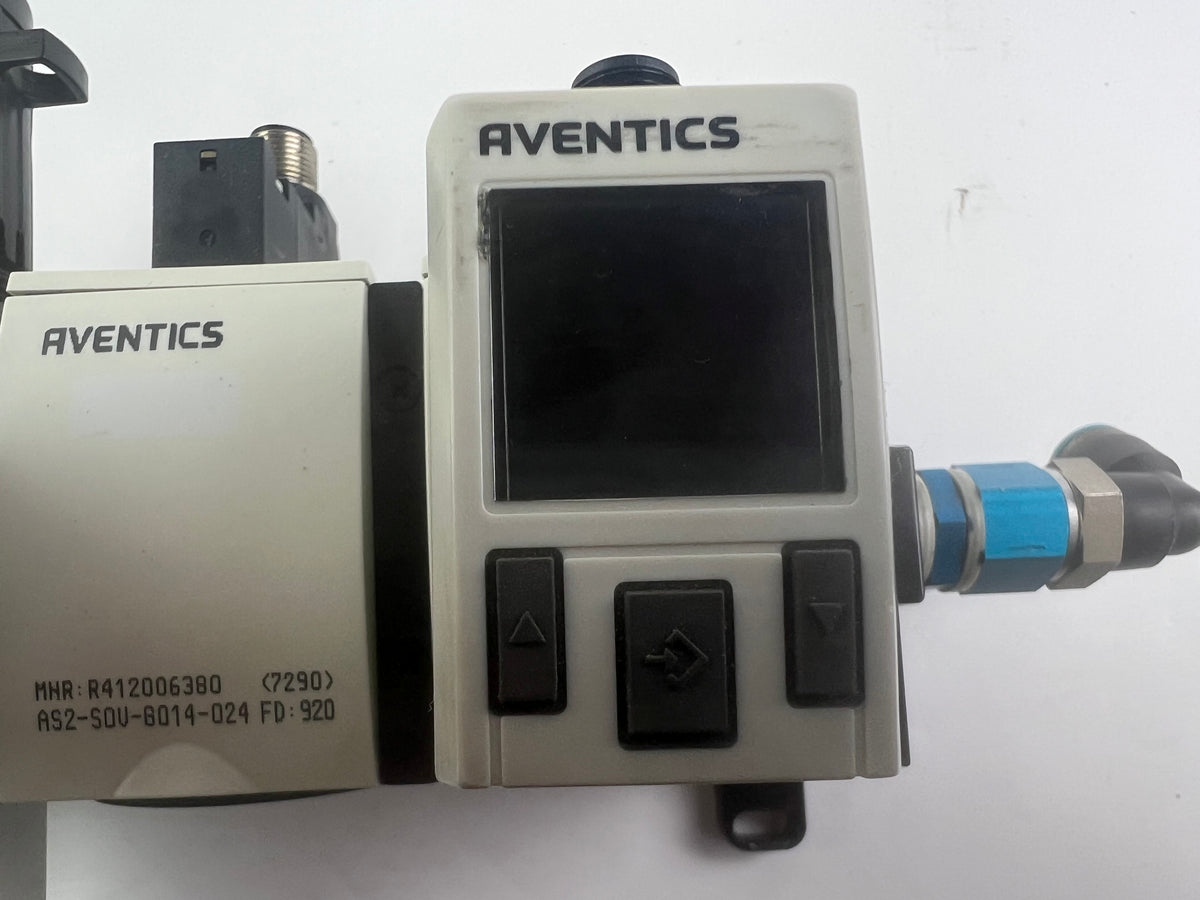 Aventics Pressure Regulating Valves R412006256 R412006175 R412006380 R412006250 + R412010767 + 2x 6,5m Cables