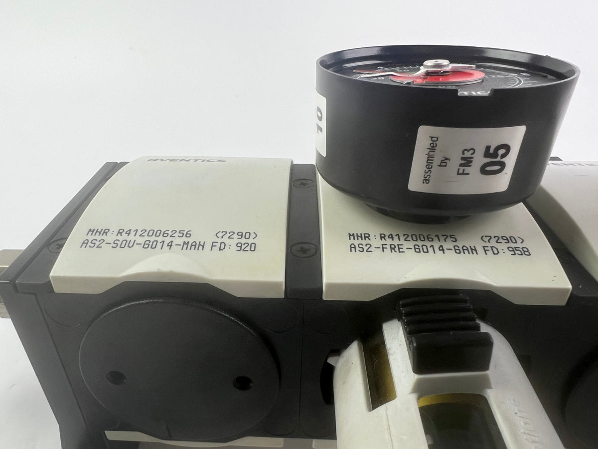 Aventics Pressure Regulating Valves R412006256 R412006175 R412006380 R412006250 + R412010767 + 2x 6,5m Cables