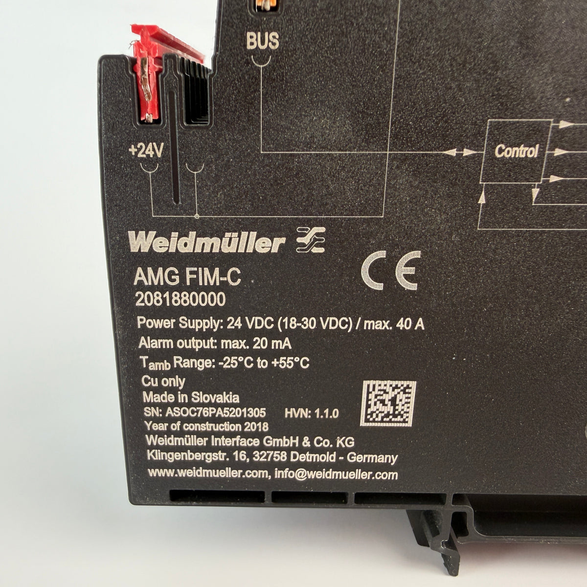 Weidmuller AMG FIM-C 2081880000 24VDC 40A Power Supply Interface Module