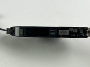 Keyence FS-N41C Fiber Optic Amplifier + 2 Sensor Heads + 190cm Cable (No Plastic Cover)