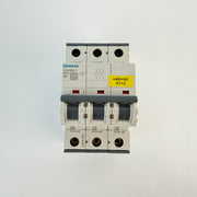 1x Siemens 5SY4306-7 3 Pole MCB C6 6A Circuit Breaker 10kA 400V AC