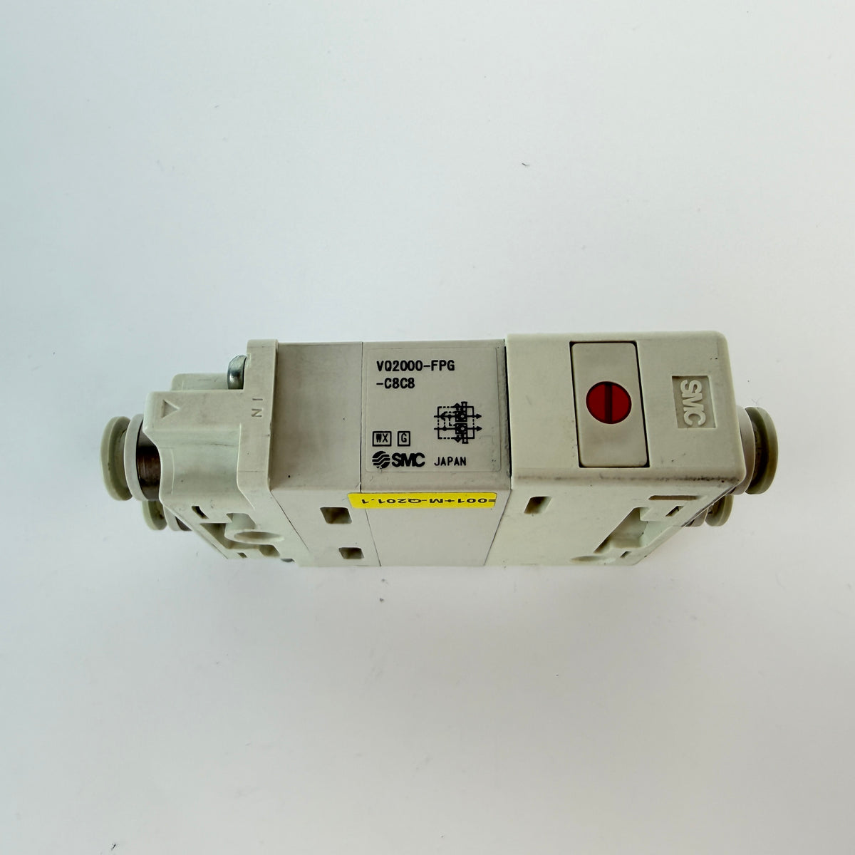 SMC VQ2000-FPG-C8C8-F Double Check Block 4-Way Pneumatic Valve Manifold Module