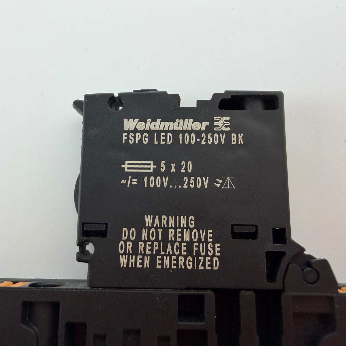 Lot of 6 Weidmuller AFS 4 2C BK Fuse Terminal Blocks FSPG LED 100-250V BK