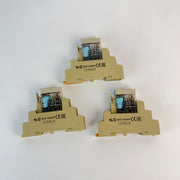 Lot of 3 Omron G2R-2-SNI(S) 24VDC Relay w/ P2RF-08-E Socket DIN Rail Mount
