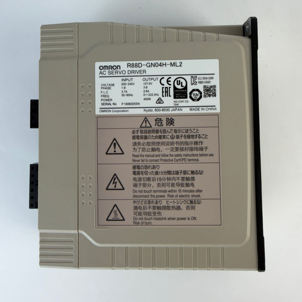 Omron R88D-GN04H-ML2 G-Series 400W AC Servo Driver MECHATROLINK-II 200-240VAC