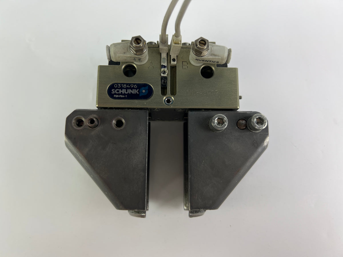 Schunk PGN+P64-1 Pneumatic Gripper 0318496 + 2x Sensors 135cm
