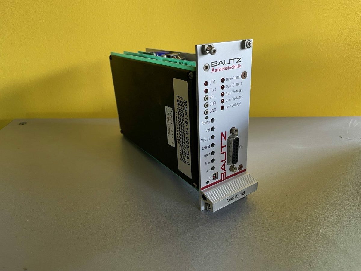 1x BAUTZ MSK15-10-000-QA.2 QA Servo Drive Amplifier