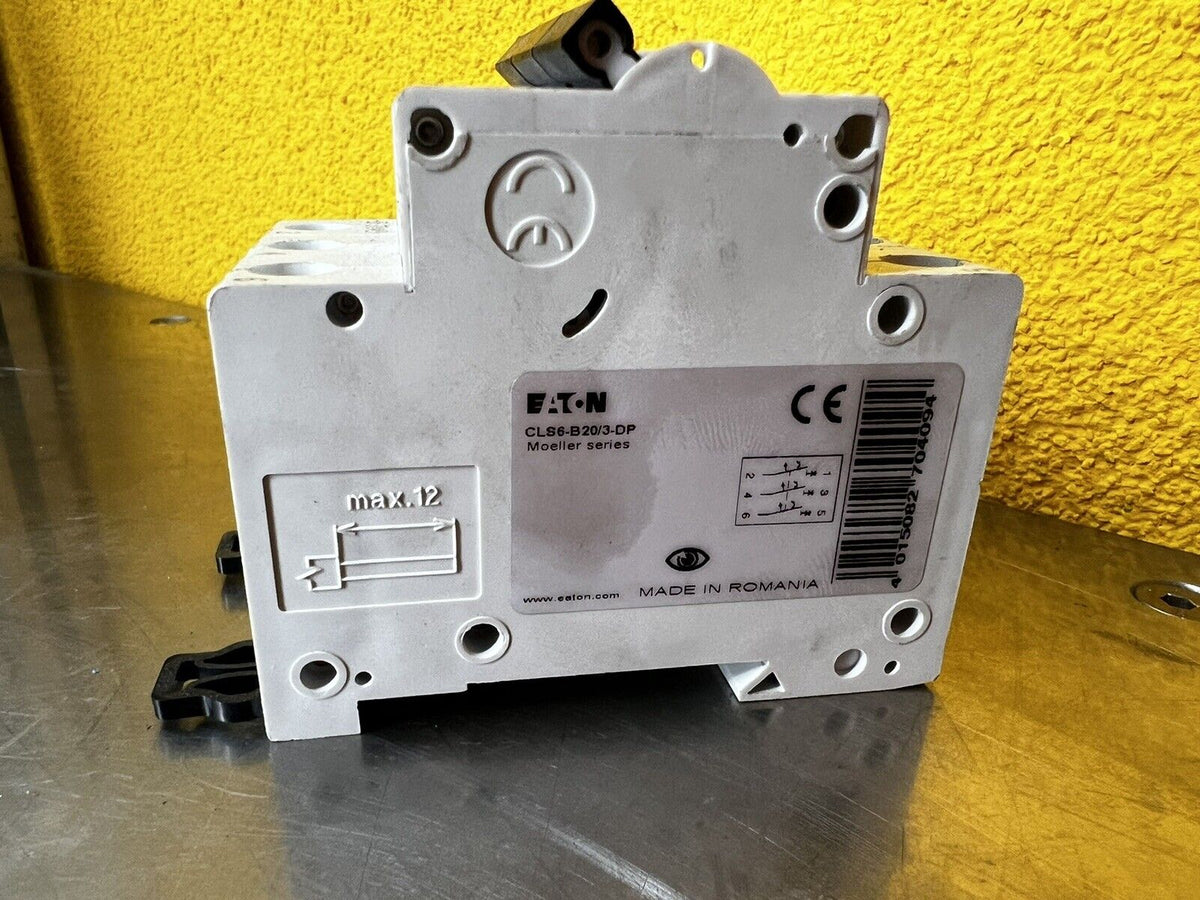 EATON CLS6-B20/3-DP Circuit Breaker – 3 Pole, 20A, Type B (Moeller Series)