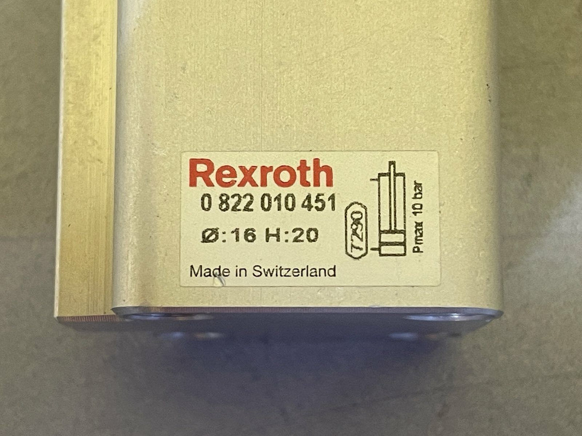 REXROTH 0 822 010 451 PNEUMATIC CYLINDER