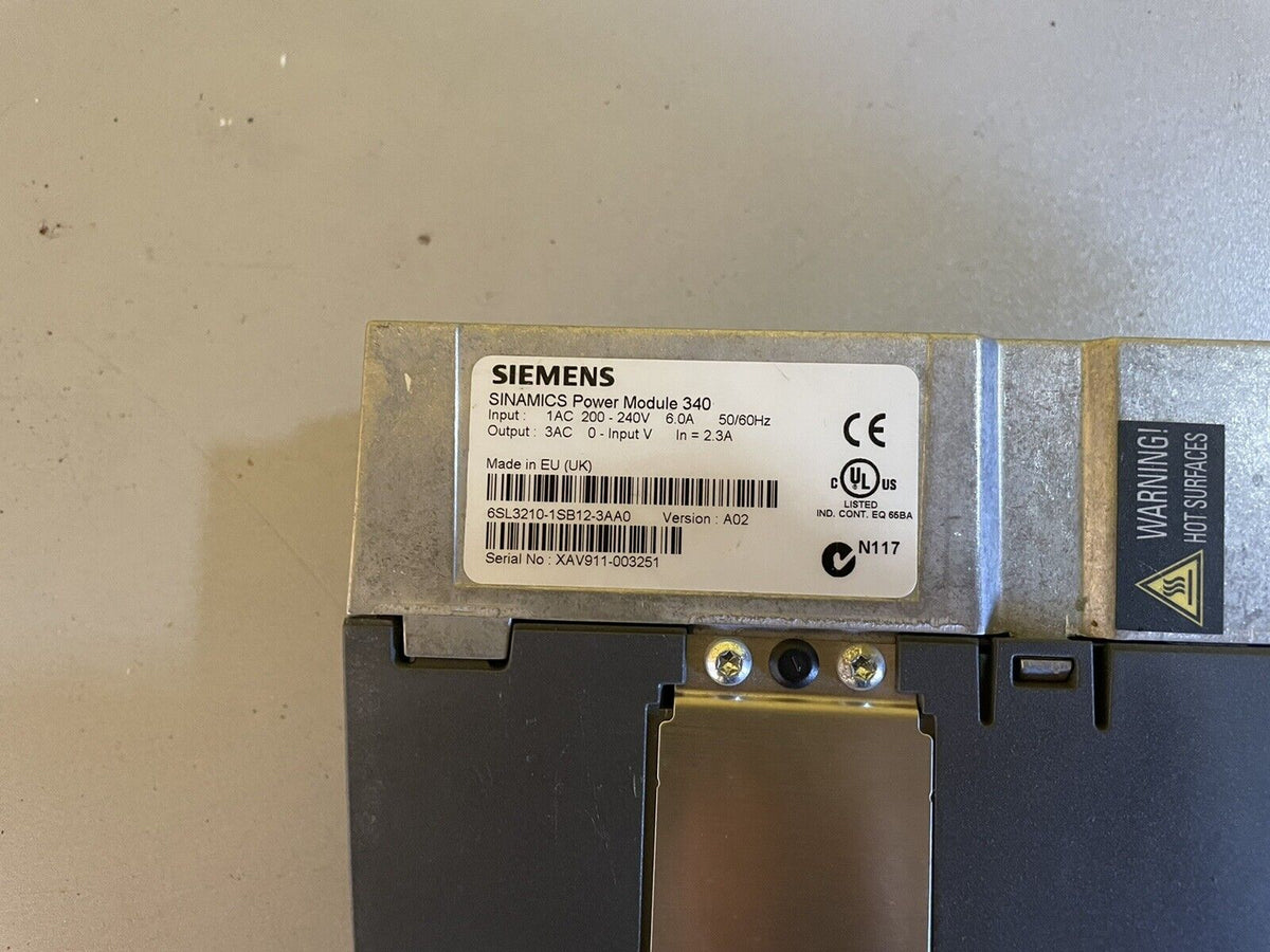 Siemens Control Unit CU310 DP & Power module 340 6SL3040-0LA00-0AA1